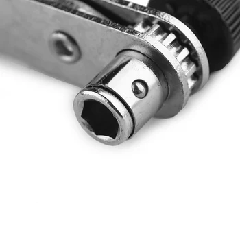 Półautomatyczny Dwugłowy Grzechotką Home Grip Tool Klucz Śrubokręt Bit Klucz Naprawa Mini Narzędzi Ręcznych