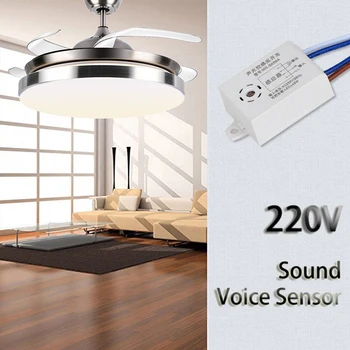 Moduł 220V Detector Voice Sound Sensor Intelligent Auto On Off Light Smart Switch For Corridor Bath Warehouse Stair Accessories