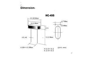 10szt Wbudowany pasywny mechanizm kwarcowy generator 4,9152 M 4,9152 Mhz HC-49S DIP 2P rezonator
