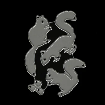 PlumHOME Craft Dies 2019 New Squirrels Metal Cutting Steel Dies Cuts For DIY Scrapbooking Paper/photo Card Embassing Dies