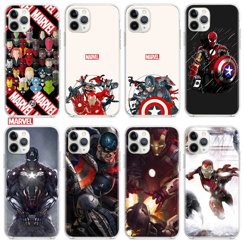 Zamowienie Avengers Marvel Superheroes Dla Apple Iphone 12 11 Pro Max Mini Xs Max Xr X 8 7 6 6s Plus 5s Se Przezroczyste Etui Do Telefonu Akcesoria Do Telefonow Komorkowych Nobisadam Pl